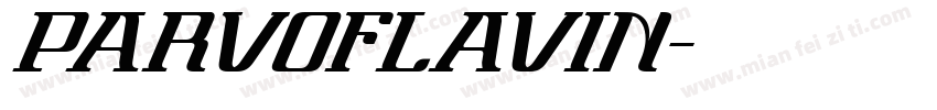 parvoflavin字体转换