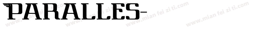 Paralles字体转换