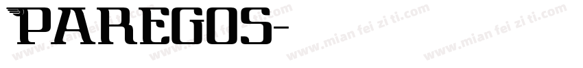 Paregos字体转换