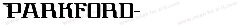 Parkford字体转换