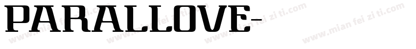 parallove字体转换