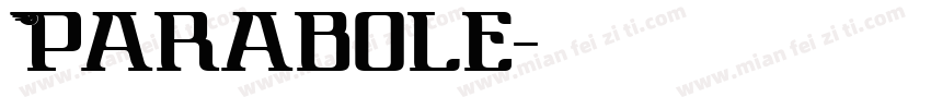 Parabole字体转换