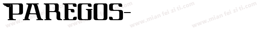Paregos字体转换