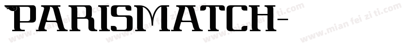 Parismatch字体转换