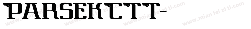 ParsekCTT字体转换