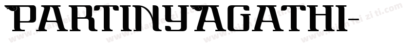 PartinyAgathi字体转换