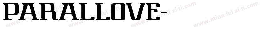 parallove字体转换