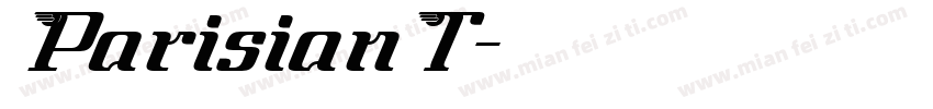 ParisianT字体转换