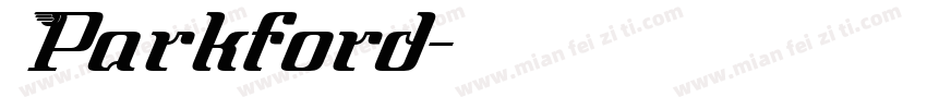 Parkford字体转换