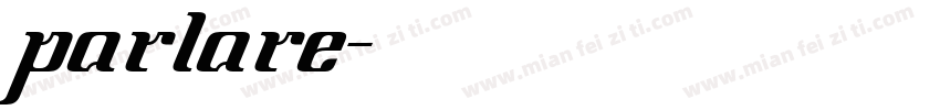 parlare字体转换