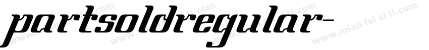 partsoldregular字体转换