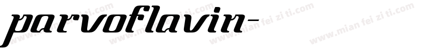 parvoflavin字体转换