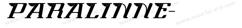 PARALINNE字体转换