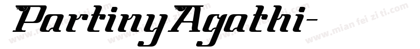 PartinyAgathi字体转换