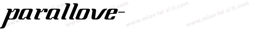 parallove字体转换