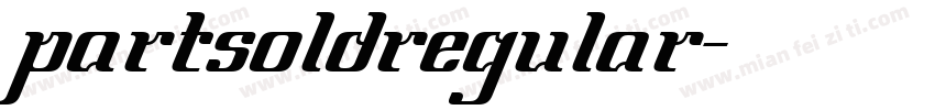 partsoldregular字体转换