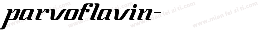 parvoflavin字体转换
