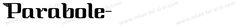 Parabole字体转换
