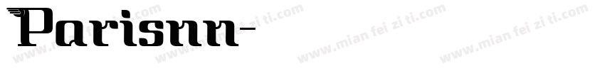 Parisnn字体转换