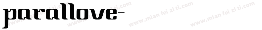 parallove字体转换