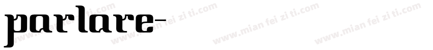 parlare字体转换