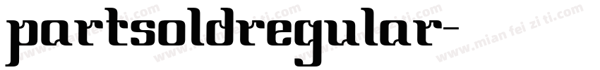 partsoldregular字体转换