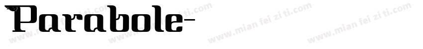 Parabole字体转换