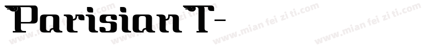 ParisianT字体转换