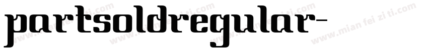 partsoldregular字体转换