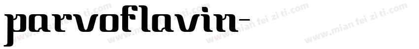 parvoflavin字体转换