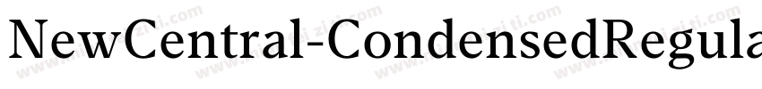 NewCentral-CondensedRegular字体转换