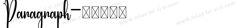Paragraph字体转换