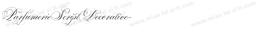 ParfumerieScriptDecorative字体转换