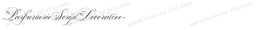 ParfumerieScriptDecorative字体转换