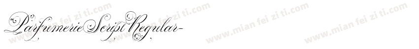 ParfumerieScriptRegular字体转换
