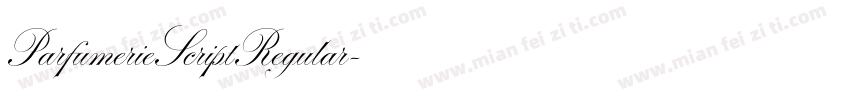 ParfumerieScriptRegular字体转换