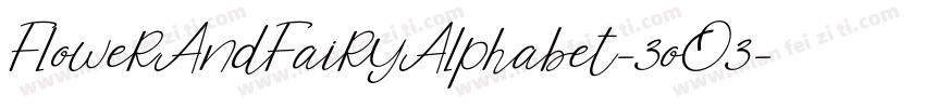 FlowerAndFairyAlphabet-3oO3字体转换