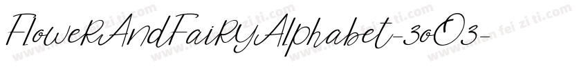 FlowerAndFairyAlphabet-3oO3字体转换