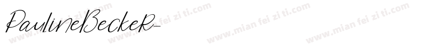 PaulineBecker字体转换