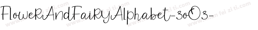 FlowerAndFairyAlphabet-3oO3字体转换