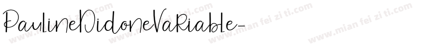 PaulineDidoneVariable字体转换