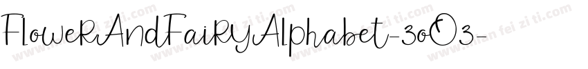 FlowerAndFairyAlphabet-3oO3字体转换