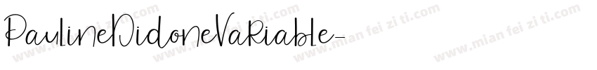 PaulineDidoneVariable字体转换