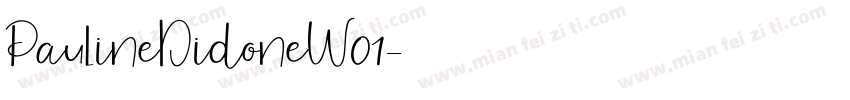 PaulineDidoneW01字体转换