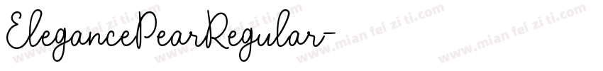 ElegancePearRegular字体转换