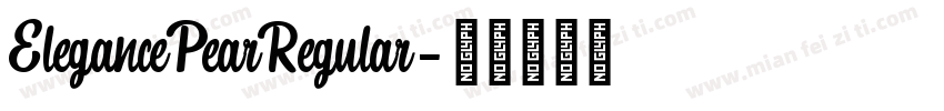 ElegancePearRegular字体转换