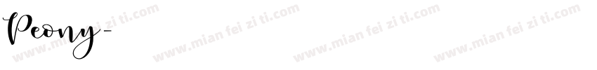 Peony字体转换