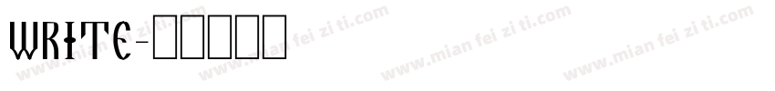 write字体转换