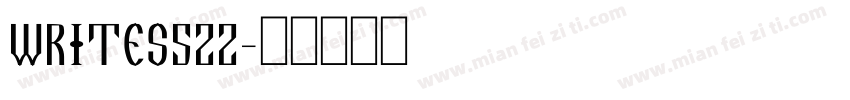 writes522字体转换
