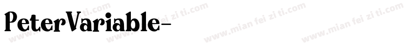 PeterVariable字体转换